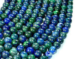 Azurite Malachite Beads, 8mm (8.5 mm) Round-Gems: Round & Faceted-BeadBeyond