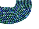 Azurite Malachite Beads, 8mm (8.5 mm) Round-Gems: Round & Faceted-BeadBeyond