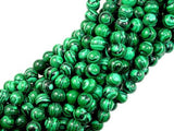 Malachite Beads - Synthetic, Round, 6mm-Gems: Round & Faceted-BeadBeyond