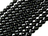 Black Onyx Beads, Faceted Round, 8mm-Gems: Round & Faceted-BeadBeyond