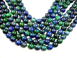 Azurite Malachite Beads, Round, 12mm-Gems: Round & Faceted-BeadBeyond