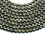 Pyrite Beads, Faceted Round, 8mm-Gems: Round & Faceted-BeadBeyond
