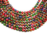 Mosaic Stone Beads, Multicolor, Round, 8mm-Gems: Round & Faceted-BeadBeyond
