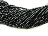 Hematite Beads, Round, 4mm-Gems: Round & Faceted-BeadBeyond