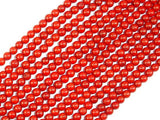 Red Bamboo Coral Beads, Round, 4mm-Gems: Round & Faceted-BeadBeyond
