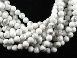 White Howlite Beads, Round, 6mm (6.3 mm), 15.5 Inch-Gems: Round & Faceted-BeadBeyond