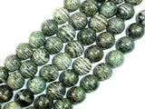 Green Zebra Jasper Beads, 10mm Round Beads-Gems: Round & Faceted-BeadBeyond