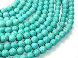 Howlite Turquoise Beads, Round, 8mm-Gems: Round & Faceted-BeadBeyond