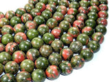 Unakite Beads, Round, 14mm-Gems: Round & Faceted-BeadBeyond