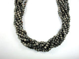 Gray Picture Jasper Beads, Round, 4mm-Gems: Round & Faceted-BeadBeyond