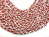Tibetan Agate Beads, Red, Rice, 10mm x 14mm-Gems:Assorted Shape-BeadBeyond
