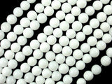 White Jade Beads, Round, 6mm (6.3mm), 15 Inch-Gems: Round & Faceted-BeadBeyond