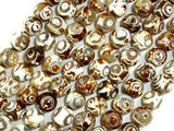 Tibetan Agate Beads, Faceted Round, 10mm-Agate: Round & Faceted-BeadBeyond