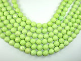 Green Howlite Turquoise Beads, Faceted Round, 12mm-Gems: Round & Faceted-BeadBeyond
