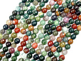 Indian Agate Beads, Fancy Jasper Beads, Faceted Round, 8mm-Gems: Round & Faceted-BeadBeyond