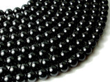 Black Tourmaline Beads, Round, 10mm-Gems: Round & Faceted-BeadBeyond
