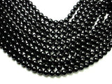 Black Tourmaline Beads, Round, 10mm-Gems: Round & Faceted-BeadBeyond