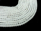 Matte Clear Quartz Beads, Round, 10mm-Gems: Round & Faceted-BeadBeyond