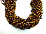 Tiger Eye Beads, Faceted Round, 8mm-Gems: Round & Faceted-BeadBeyond