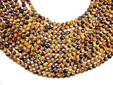 Tiger Eye Beads, Faceted Round, 8mm-Gems: Round & Faceted-BeadBeyond
