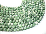 Green Spot Jasper Beads, Round, 12mm-Gems: Round & Faceted-BeadBeyond