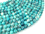 Rain Flower Stone Beads, Blue, 8mm Round Beads-Gems: Round & Faceted-BeadBeyond