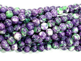 Rain Flower Stone, Purple, 6mm Round Beads-Gems: Round & Faceted-BeadBeyond