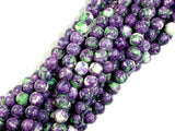 Rain Flower Stone, Purple, 6mm Round Beads-Gems: Round & Faceted-BeadBeyond