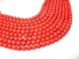 Red Howlite Beads, 10mm Round Beads-Gems: Round & Faceted-BeadBeyond