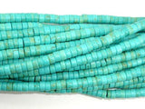 Turquoise Howlite Beads, 2x4mm Heishi Beads-Gems:Assorted Shape-BeadBeyond