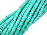Turquoise Howlite Beads, 3mm x 6mm Heishi Beads-Gems:Assorted Shape-BeadBeyond