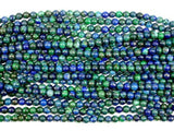 Azurite Malachite Beads, 4mm (4.5mm) Round-Gems: Round & Faceted-BeadBeyond