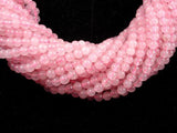 Rose Quartz Beads, 4mm (4.5mm) Round Beads-Gems: Round & Faceted-BeadBeyond