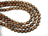 Tibetan Agate Beads, Round, 10mm-Agate: Round & Faceted-BeadBeyond
