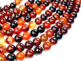 Sardonyx Agate Beads, Round, 10mm-Gems: Round & Faceted-BeadBeyond