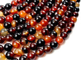 Sardonyx Agate Beads, 8mm Round Beads-Gems: Round & Faceted-BeadBeyond