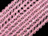 Rose Quartz, 6mm Faceted Round Beads-Gems: Round & Faceted-BeadBeyond