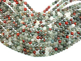 African Bloodstone, 6mm (6.5 mm) Round-Gems: Round & Faceted-BeadBeyond