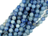 Blue Aventurine, 8mm (8.5 mm) Round Beads-Gems: Round & Faceted-BeadBeyond