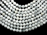 White Howlite, 10 mm Faceted Round Beads-Gems: Round & Faceted-BeadBeyond