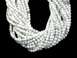 Matte White Howlite Beads, Round, 6mm-Gems: Round & Faceted-BeadBeyond