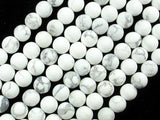 Matte White Howlite, 8mm Round Beads-Gems: Round & Faceted-BeadBeyond