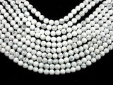 Matte White Howlite, 8mm Round Beads-Gems: Round & Faceted-BeadBeyond