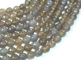 Gray Agate Beads, 8mm Faceted Round Beads-Gems: Round & Faceted-BeadBeyond