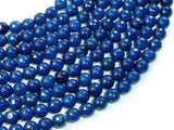 Agate- Dark Blue, 8mm Faceted Round-Gems: Round & Faceted-BeadBeyond