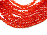 Dyed Jade, Orange Red, 6mm Round Beads-Gems: Round & Faceted-BeadBeyond