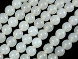 White Agate, 10mm (10.3 mm) Round Beads-Agate: Round & Faceted-BeadBeyond