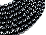 Black Onyx Beads, 12mm Faceted Round, 14.5 Inch-Gems: Round & Faceted-BeadBeyond