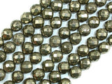Pyrite Beads, Faceted Round, 10mm-Gems: Round & Faceted-BeadBeyond