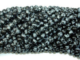 Snowflake Obsidian Beads, 4mm (4.6 mm) Round Beads-Gems: Round & Faceted-BeadBeyond